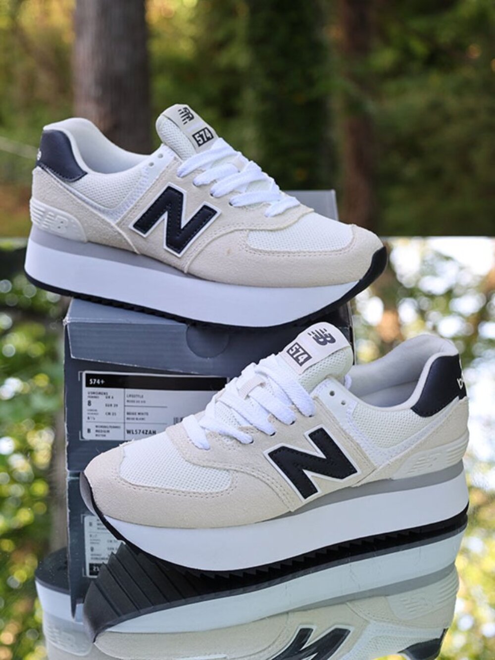 New Balance 574 Plus Linen Phantom
